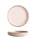 Pink 8-inch plate